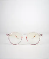 Pink Round Blue Light Glasses