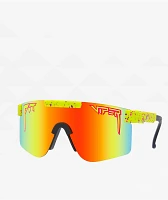 Pit Viper 1993 Double Wide Neon Green Polarized Sunglasses