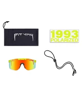 Pit Viper 1993 Double Wide Neon Green Polarized Sunglasses