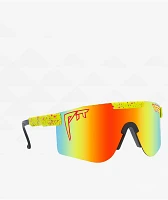 Pit Viper 1993 Double Wide Neon Green Polarized Sunglasses