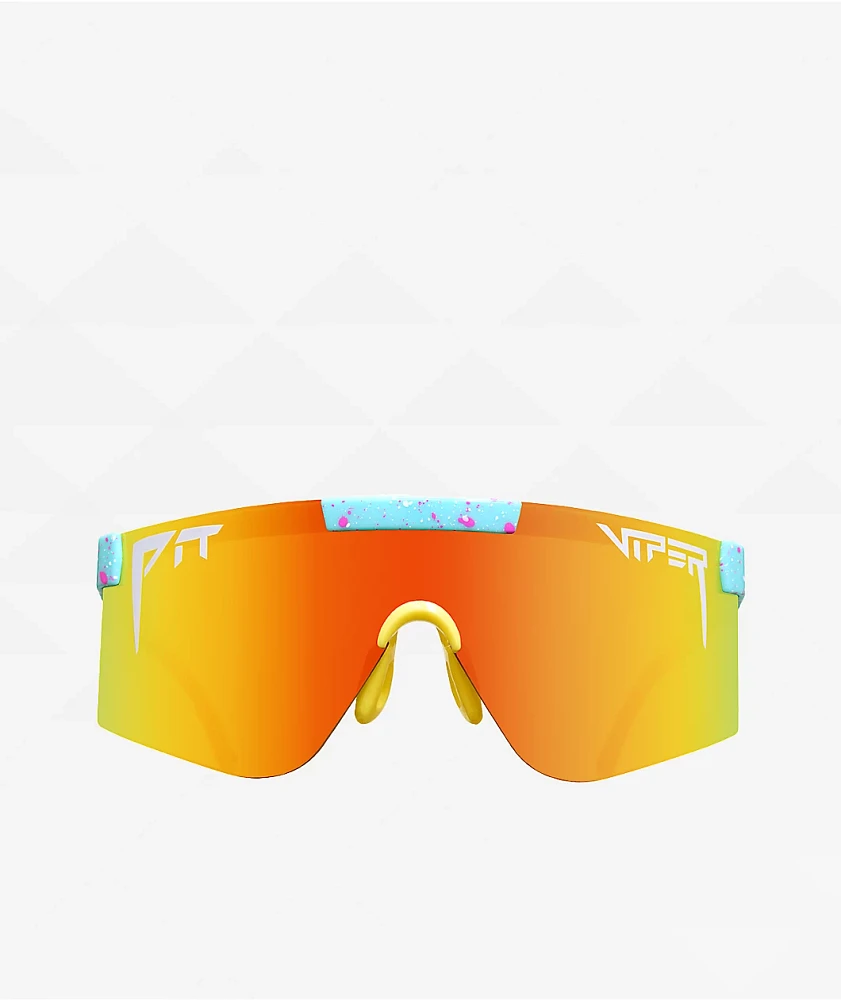 Pit Viper The 2000s Playmate Orange & Blue Sunglasses