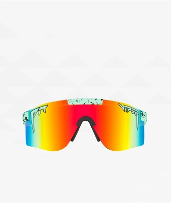 Pit Viper The 2000s Poseidon Mint & Orange Polarized Sunglasses