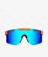 Pit Viper The Crush Singe Wide Polarized Orange & Blue Sunglasses