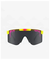 Pit Viper The Italo Original Double Wide Pink & Yellow Polarized Sunglasses