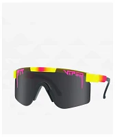 Pit Viper The Italo Original Double Wide Pink & Yellow Polarized Sunglasses