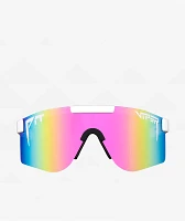 Pit Viper The Miami Nights Single Wide White & Pink Fade Sunglasses