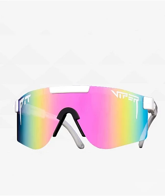 Pit Viper The Miami Nights Single Wide White & Pink Fade Sunglasses