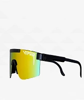 Pit Viper The Mystery Polarized Single Wide Black Sunglasses