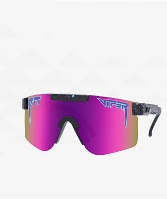 Pit Viper The Night Fall Single Wide Fall Polarized Black & Purple Sunglasses