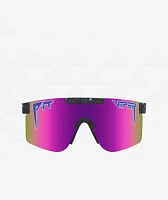 Pit Viper The Night Fall Single Wide Fall Polarized Black & Purple Sunglasses