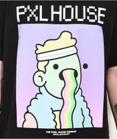 Pixel House Rainbro Barf Black T-Shirt