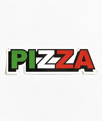 Pizza Skateboards Tricolor Sticker