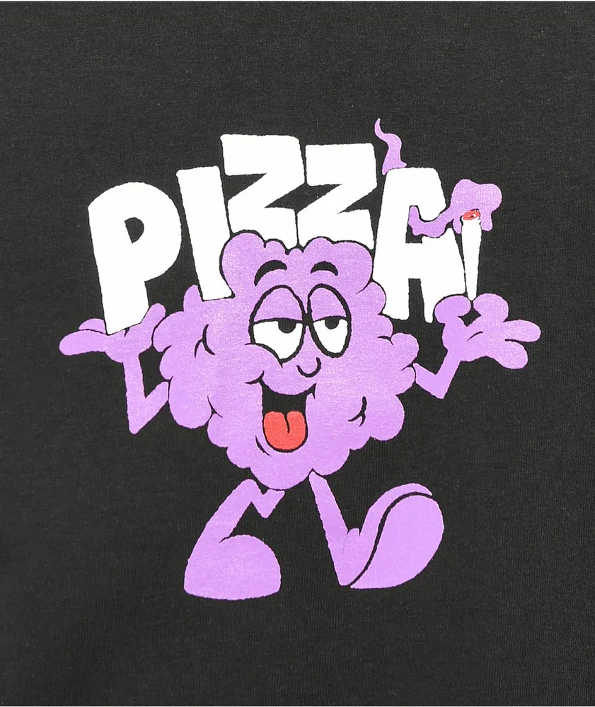 Pizza Smoke Black T-Shirt