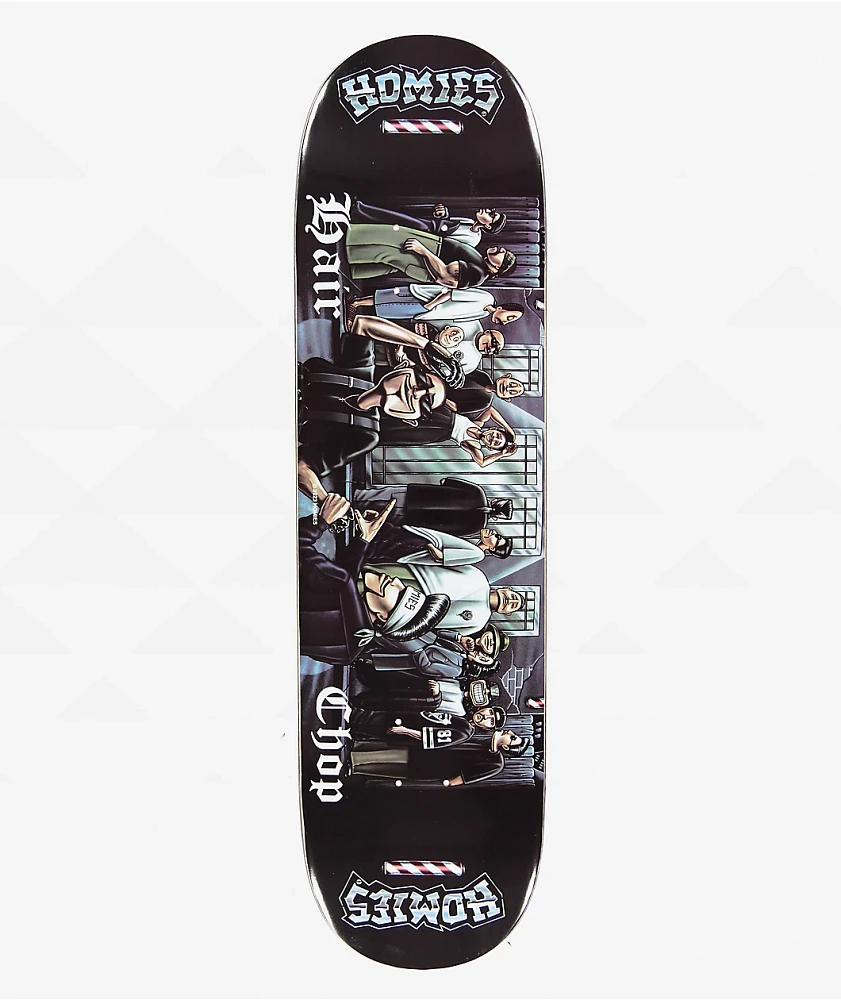 Pizza x Homies Hair Chop 8.5" Skateboard Deck