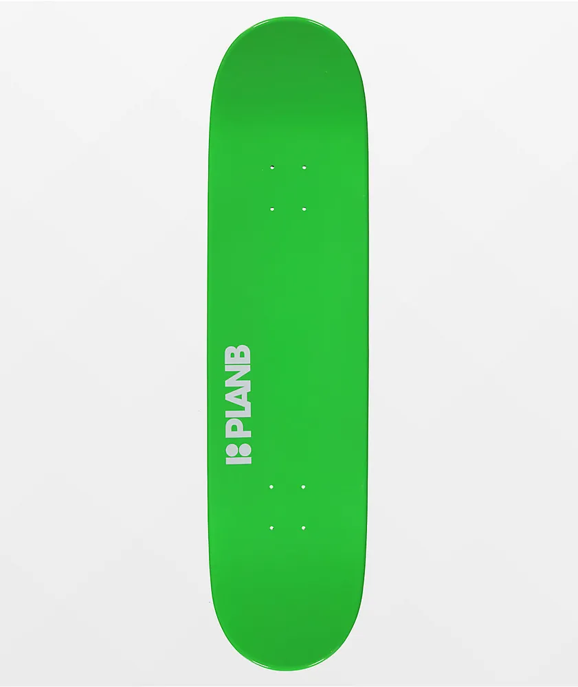 Plan B Full Dipper Green 8.25" Skateboard Deck