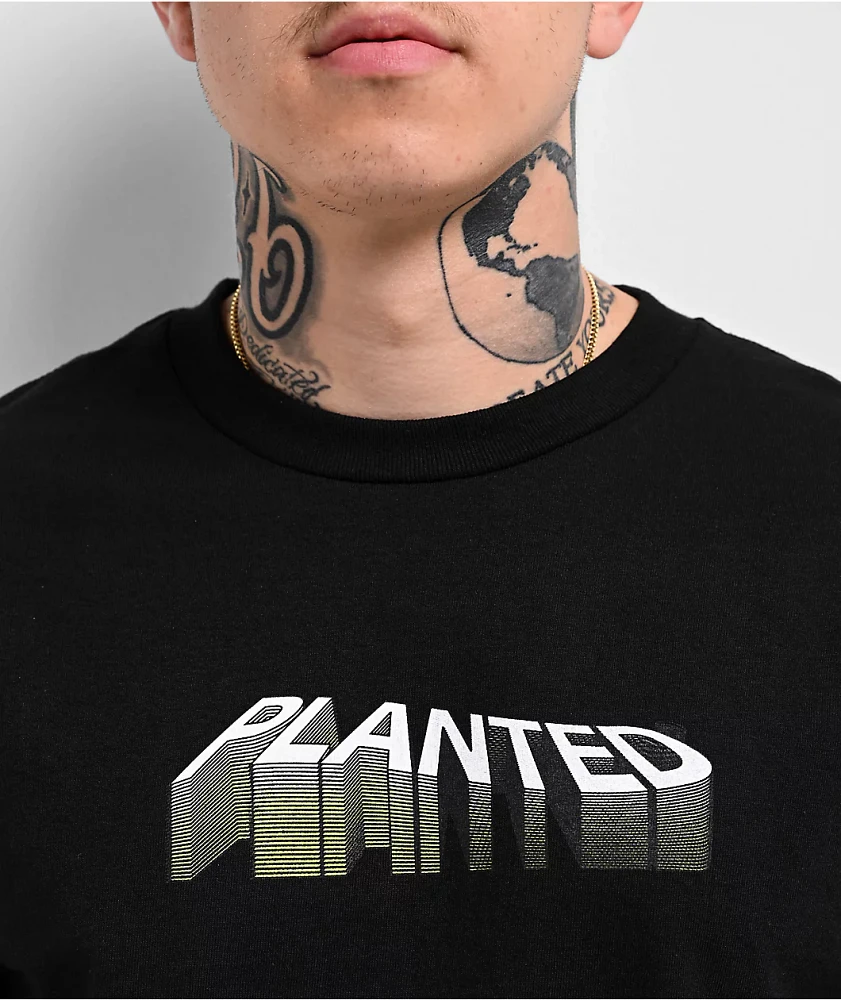 Planted Soundwave Black T-Shirt