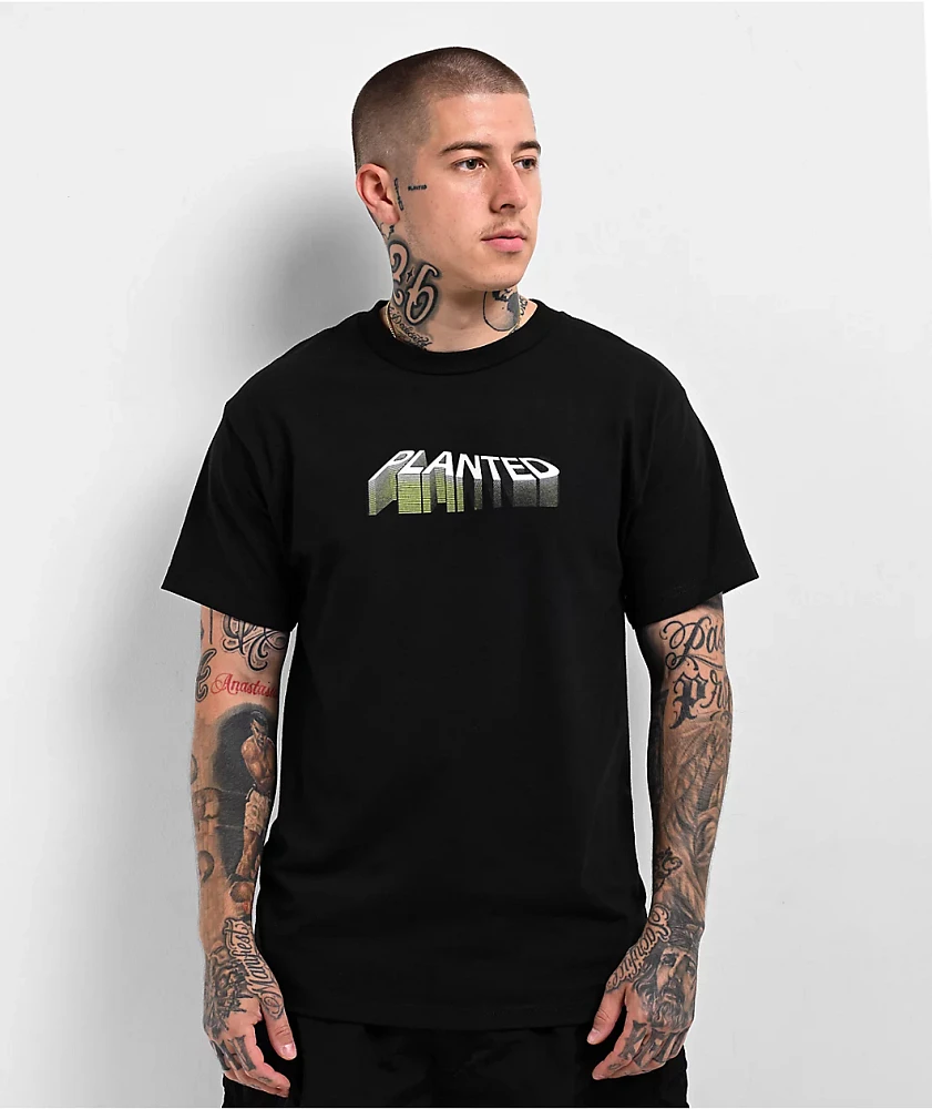 Planted Soundwave Black T-Shirt