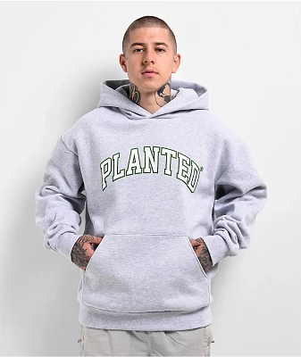 Planted Varsity Logo Grey Hoodie