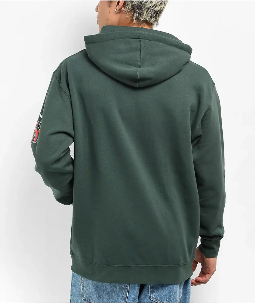 Pokémon & Santa Cruz Poké Ball Dot Men's Green Hoodie