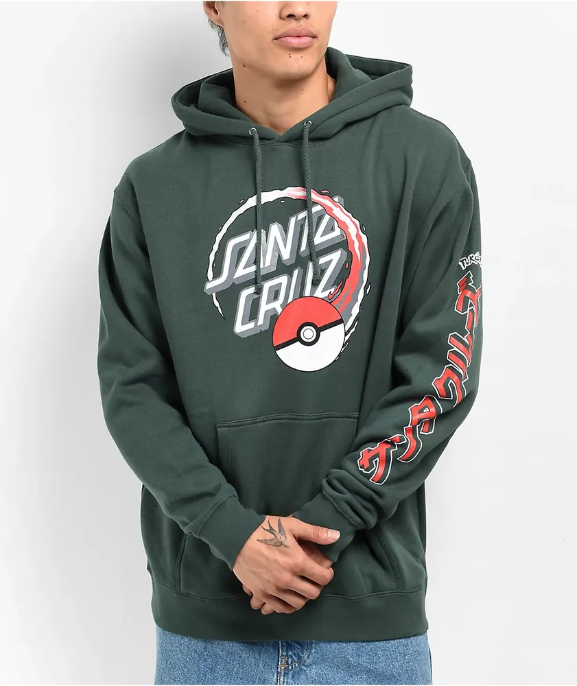 Pokémon & Santa Cruz Poké Ball Dot Men's Hoodie