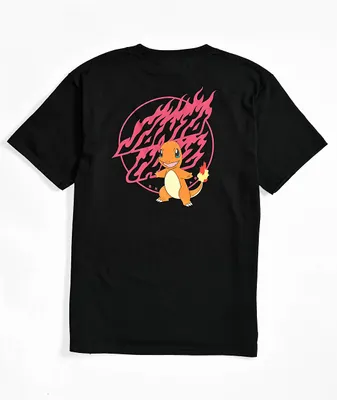 Pokemon & Santa Cruz Fire Type 1 Youth T-Shirt