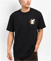 Pokemon & Santa Cruz Pikachu Men's Black T-Shirt
