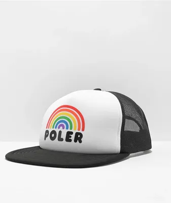 Poler Rainbow Black & White Trucker Hat