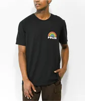 Poler Rainbow Logo Black T-Shirt