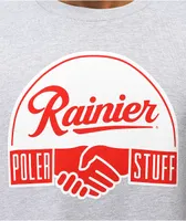 Poler x Rainier Friendship Grey Crewneck Sweatshirt