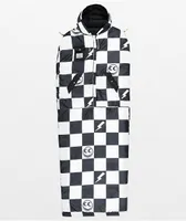 Poler x See See Black & Checkerboard Reversible Napsack