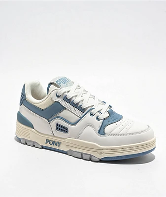 Pony M-100 Low White & Blue Shadow Shoes