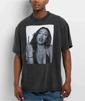 Popular Demand Birdie Black Wash T-Shirt