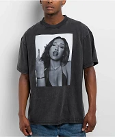 Popular Demand Birdie Black Wash T-Shirt