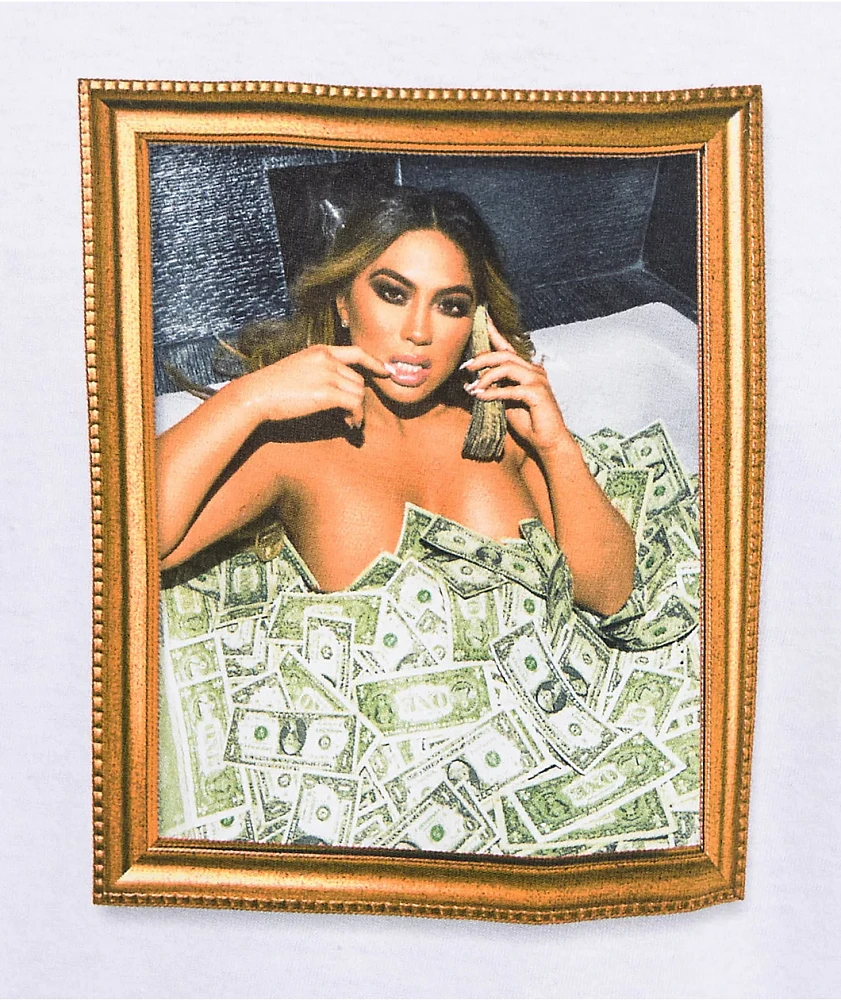 Popular Demand Cash Frame White T-Shirt
