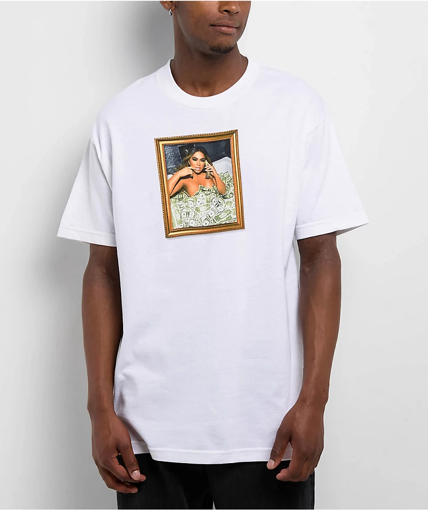 Popular Demand Cash Frame White T-Shirt