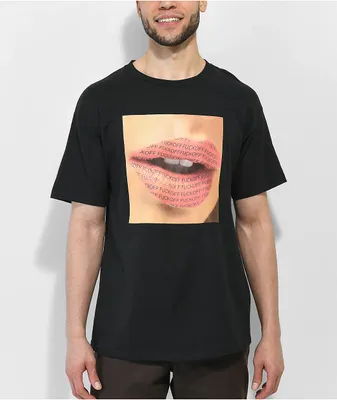 Popular Demand Fo Lips Black T-Shirt