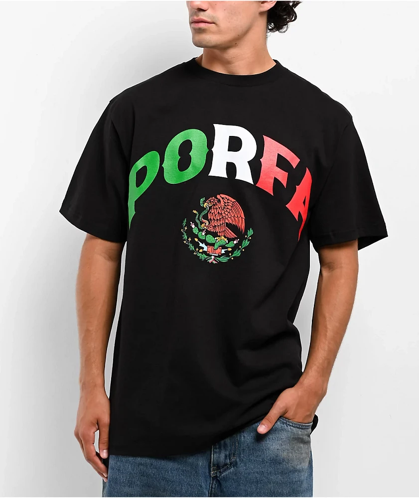 Porfa Standard Flag Black T-Shirt
