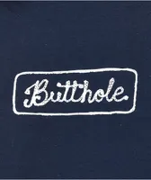 Porous Walker Butthole Chainstitch Navy T-Shirt