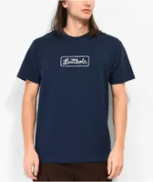 Porous Walker Butthole Chainstitch Navy T-Shirt