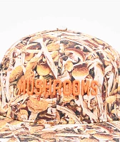 Porous Walker Real Mushrooms Brown Snapback Hat