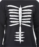 Porous Walker Skelejoint Black Long Sleeve T-Shirt