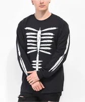 Porous Walker Skelejoint Black Long Sleeve T-Shirt