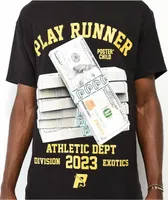 PosterChild x Plug Play Play Runner Black T-Shirt