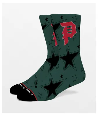 Primitive All Star Green Crew Socks