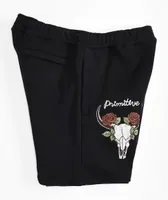 Primitive Badlands Black Sweat Shorts