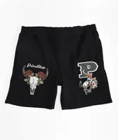 Primitive Badlands Black Sweat Shorts