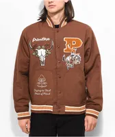 Primitive Badlands Brown Varsity Jacket