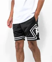 Primitive Black & White Mesh Shorts