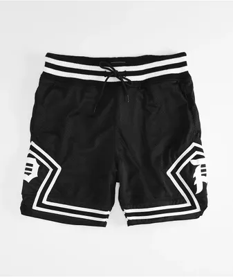 Primitive Black & White Mesh Shorts