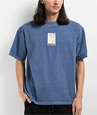 Primitive Block Blue Wash Heavyweight T-Shirt